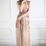 Beige Chantilly Lace Wedding Dress by Anna Skoblikova