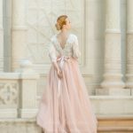 Pink Princess Silhouette Wedding Gown by Anna Skoblikova