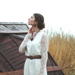 Straight & Short lace Wedding dress by Anna Skoblikova