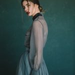 Teal wedding dress from natural silk  0129 \ Anna Skoblikova | Photo 7