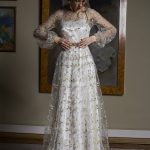 Photo 1: Elegant two layered wedding dress + floral embroidered detailing \\ Anna Skoblikova
